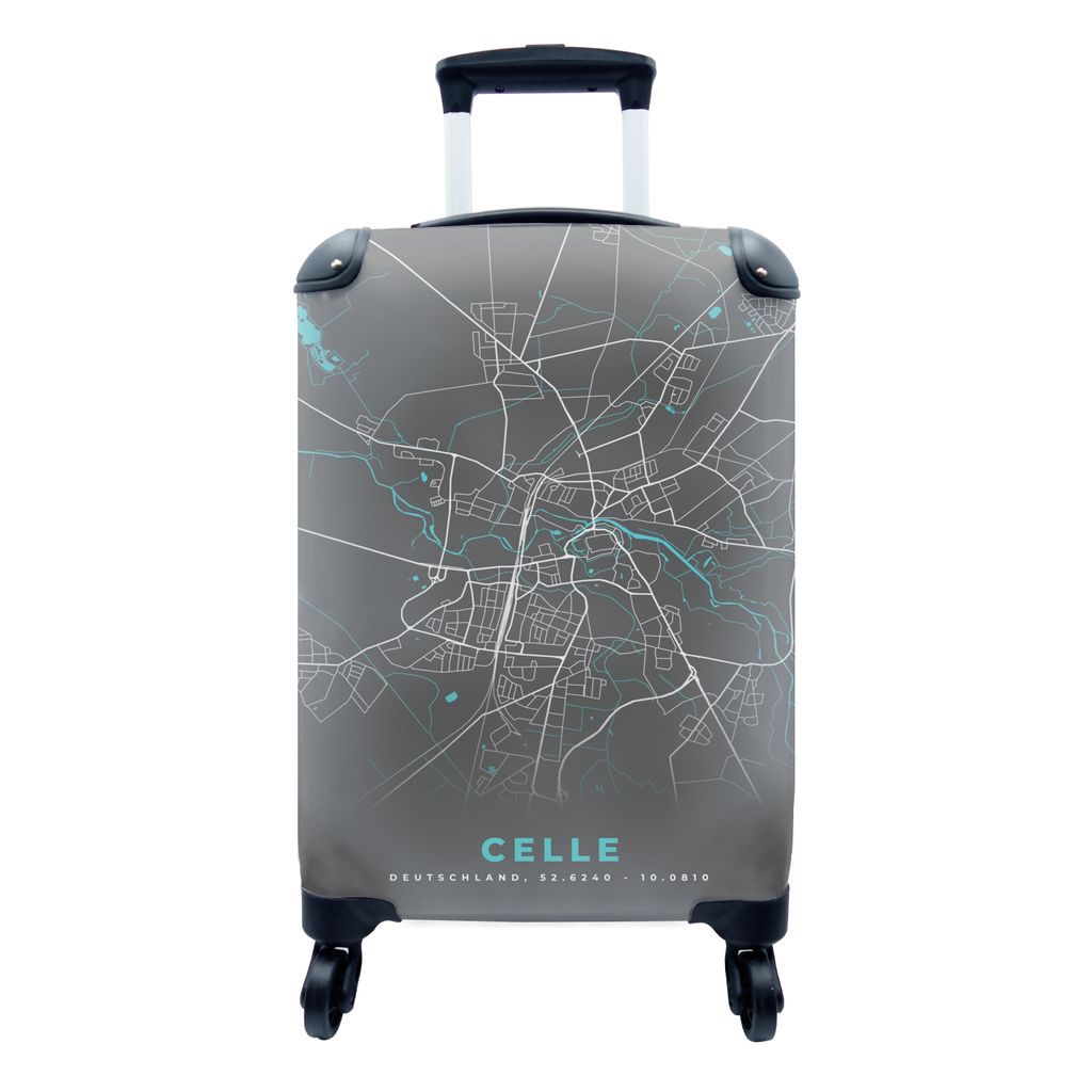 MuchoWow® Koffer Handgepäck Trolley Rollkoffer Kleine Produktbild 