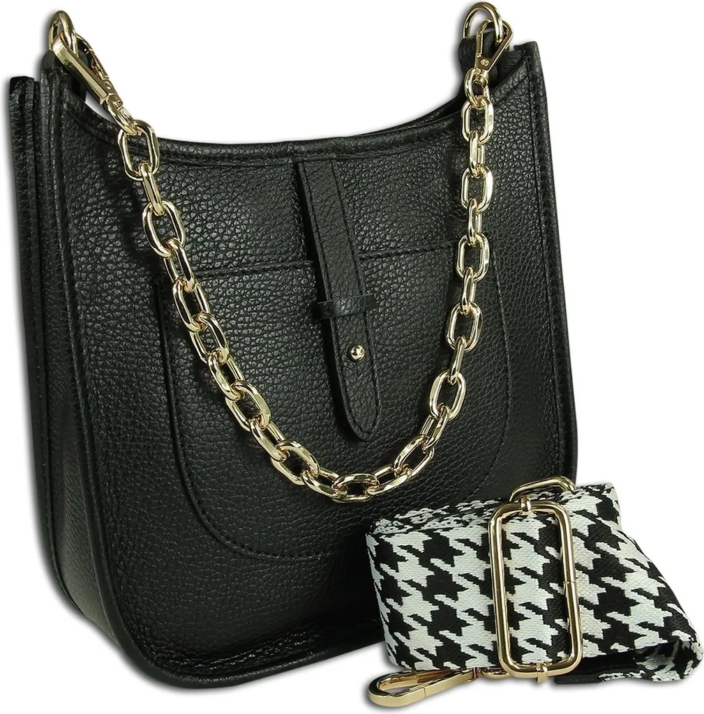 Sac de ville noir cuir Toscanto OTT158US - Sac à main élégant et chic