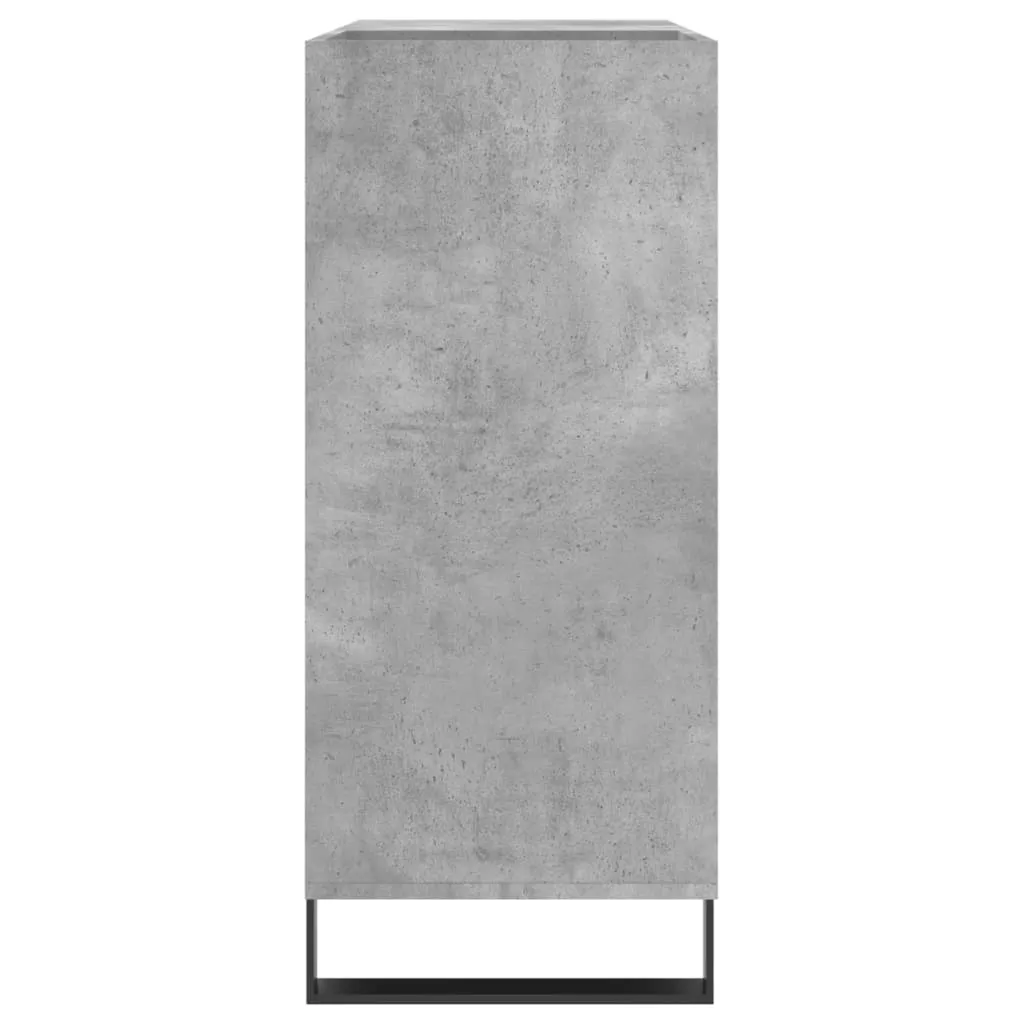 Armadietto Multiuso Grigio Cemento 89 cm - Salvaspazio Legno Duraturo - 5