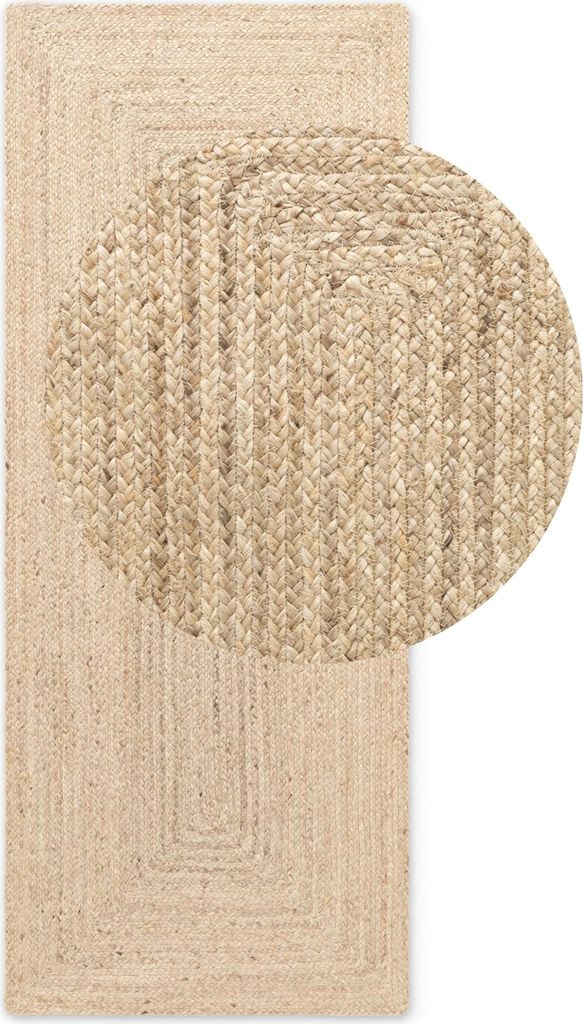 Hanse Home Sharmila Jute Teppich Sharmila Natur Weiß