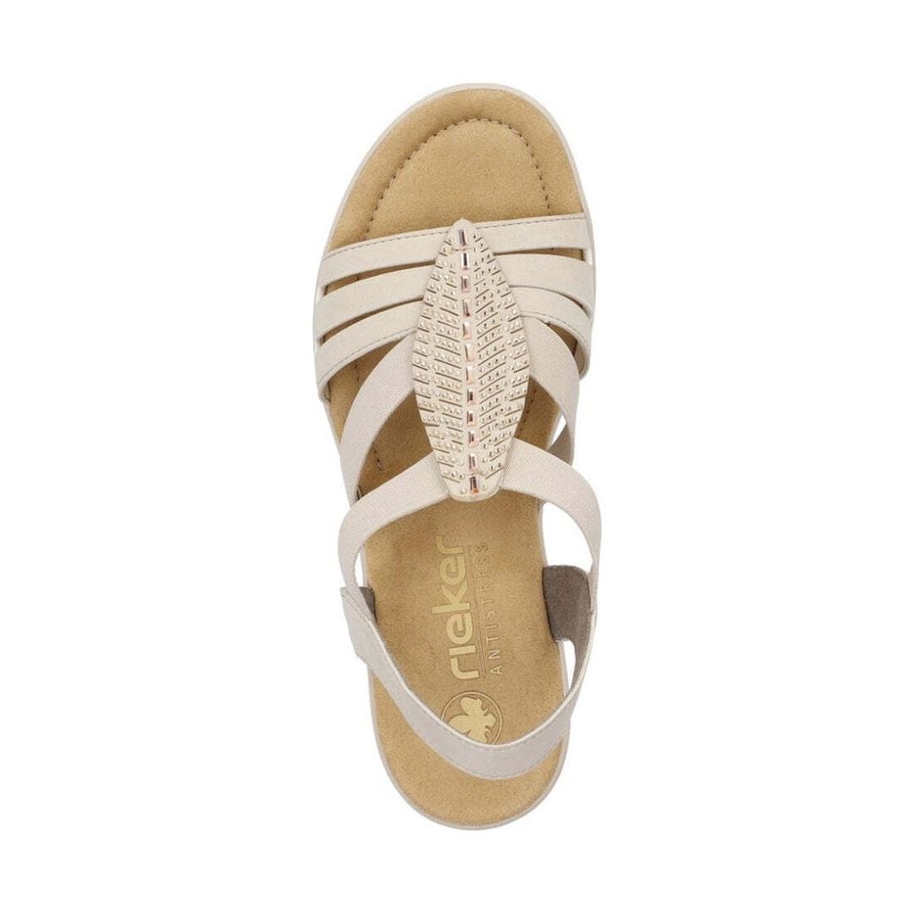 Rieker Damen Klassische Sandalen 67526-62 Farbe: Beige Produktbild 11