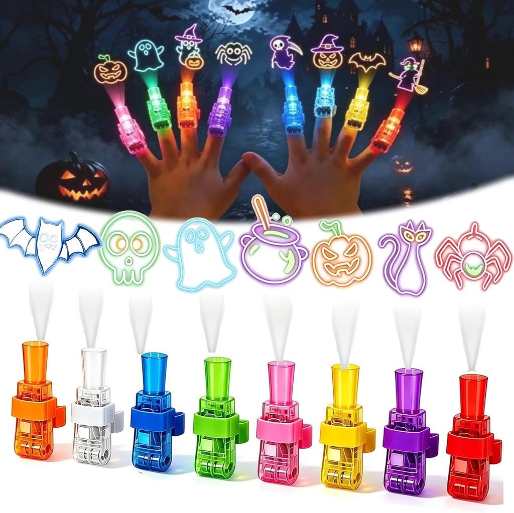 Halloween-Fingerprojektor-Lichter, farbige Produktbild 