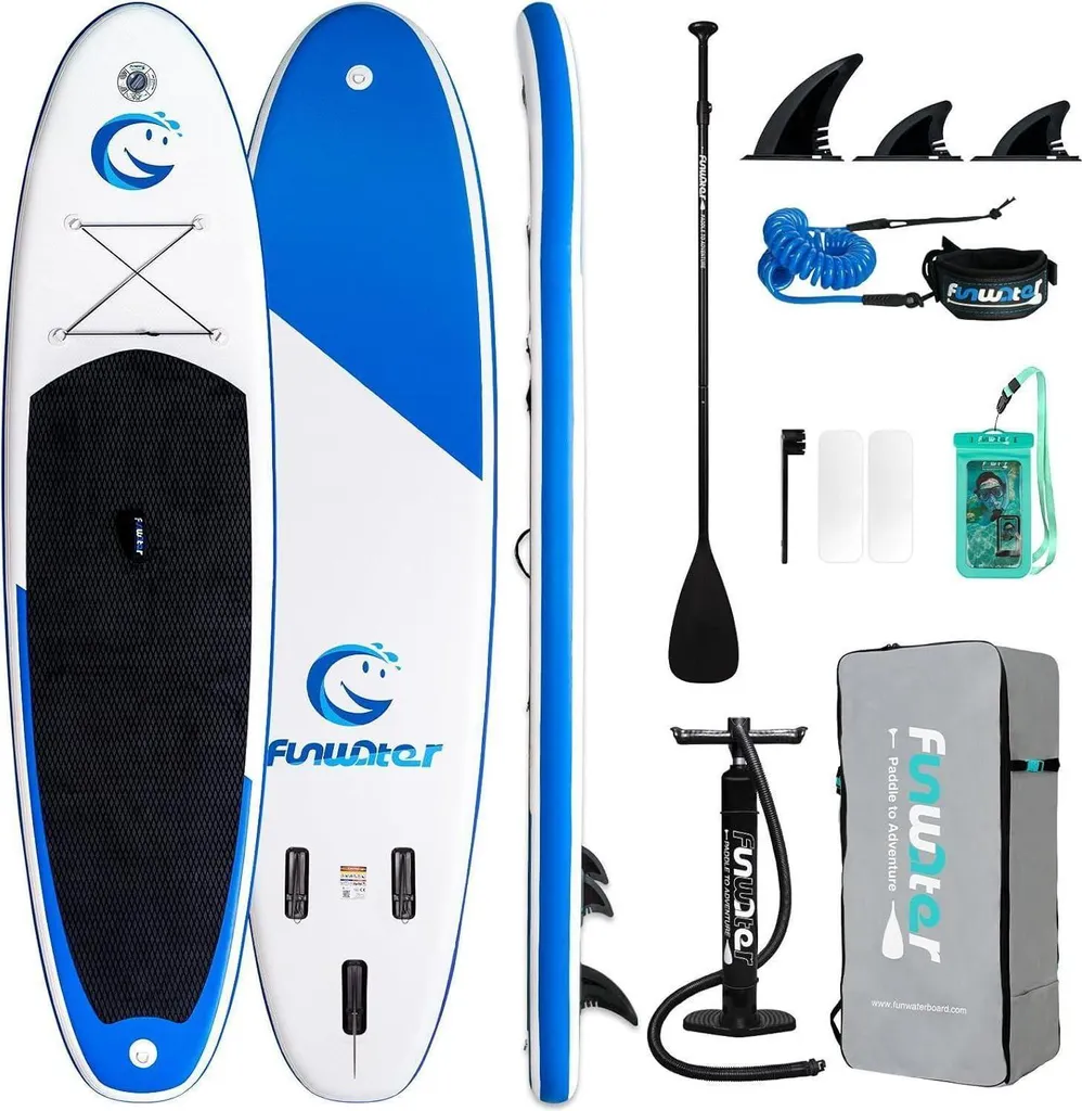 Paddle Gonflable de Randonnée Aquatique pour Lac et Mer avec Kit Complet