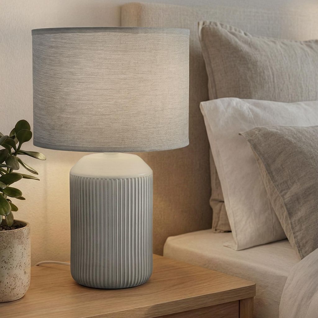 Briloner Ino lampe de table, abat-jour en tissu, Image du produit 