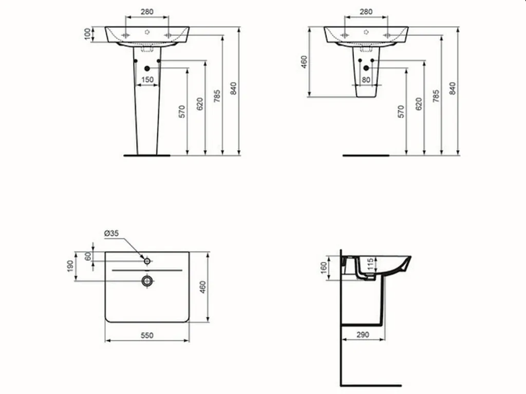 Idee Bagno: Recensione Lavabo Ideal Standard Connect Air Cube E029901 - 4