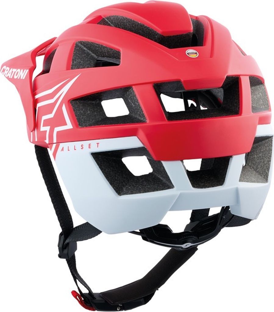 CRATONI MTB-Helm AllSet Pro rot/weiß matt