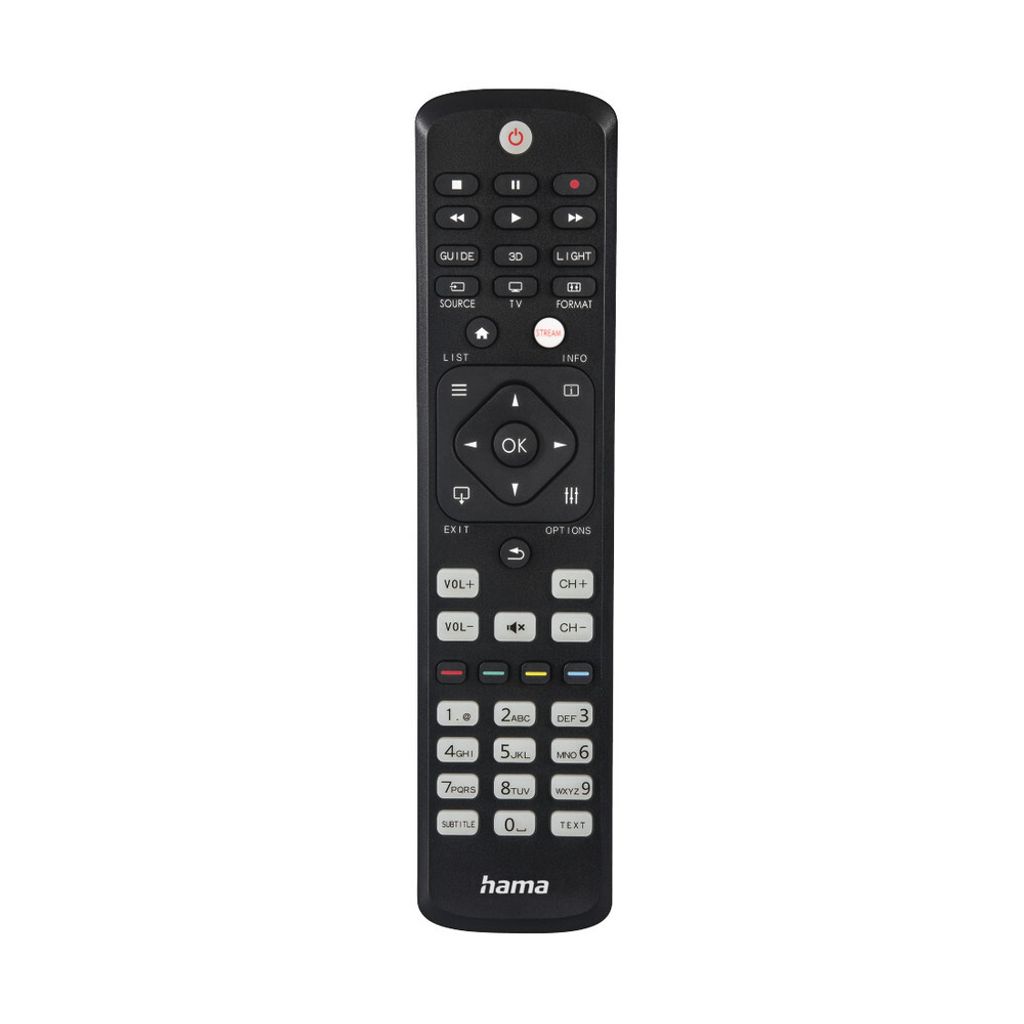 Hama 00221063, TV, IR Wireless, Drucktasten, Schwarz Produktbild 