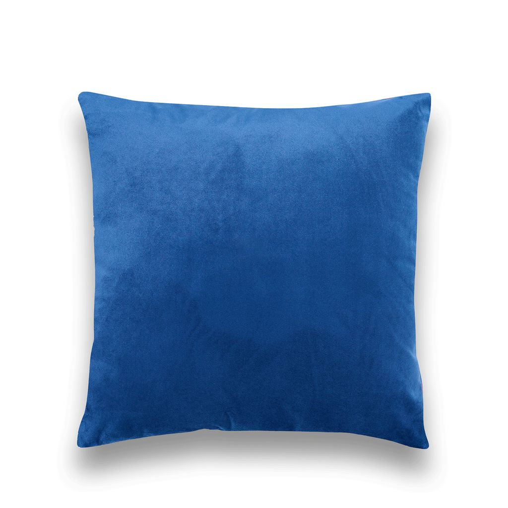 AMFUN Samt-Kissenbezug 45x45 Cm – 2er Set Mit Verstecktem Reißverschluss, Marineblau