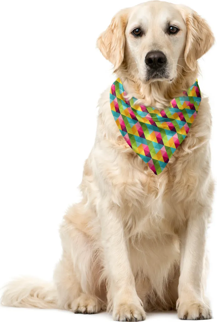 Sciarpa Bandana ABAKUHAUS 40x40 cm - Triangoli Geometrici per Cani