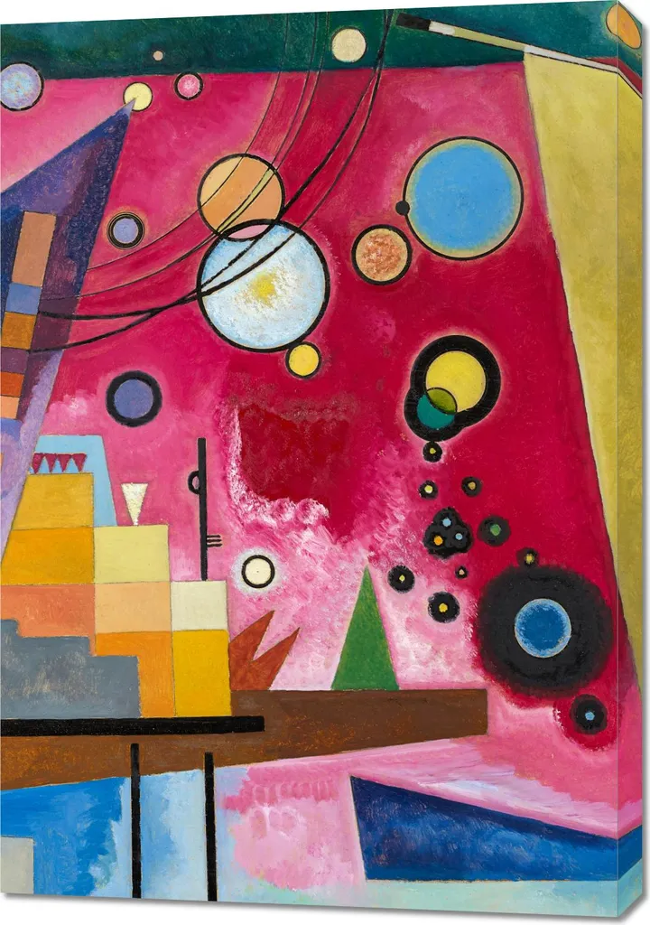Offerta Quadro Kandinsky 70x100 Heavy Red | Decorazione Muro Salotto