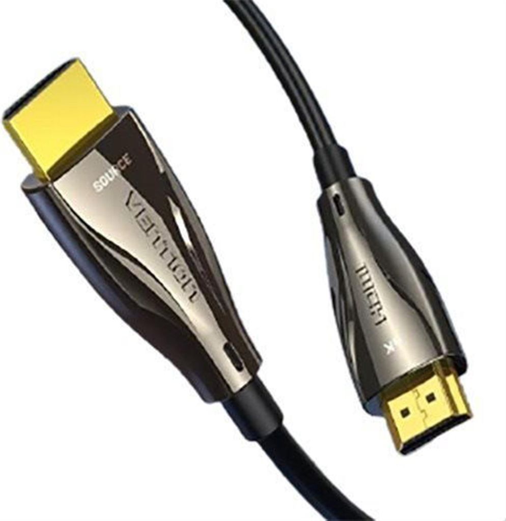 Vention Optisches HDMI 2.0 Kabel 10M Schwarz Zinklegierung Typ