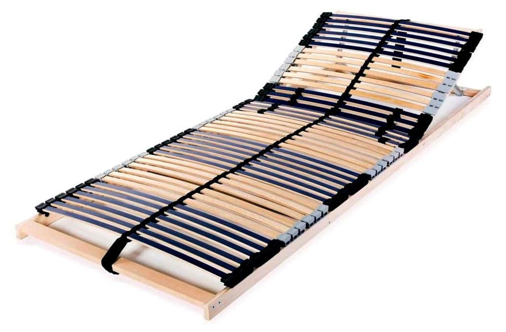 Lattenrost ohne Matratze mit 42 Latten und 7 Zonen 90x200 cm