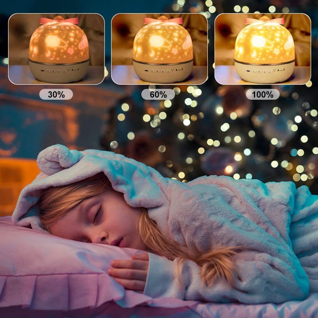 LED Nachtlicht, Sternenhimmel Projektor Lampe Kinder Baby Produktbild 3