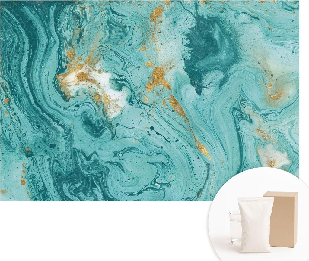 Fototapete - Wandbilder für Wohnzimmer - 104x70 cm - Dekorative Wandfolie - Modernes Design für Wanddekoration - Tapeten für Innenräume - Meere...