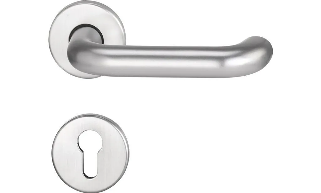 Poignée de porte sécurité Riva FS 103/103 Alu pour rénovation 38-58mm