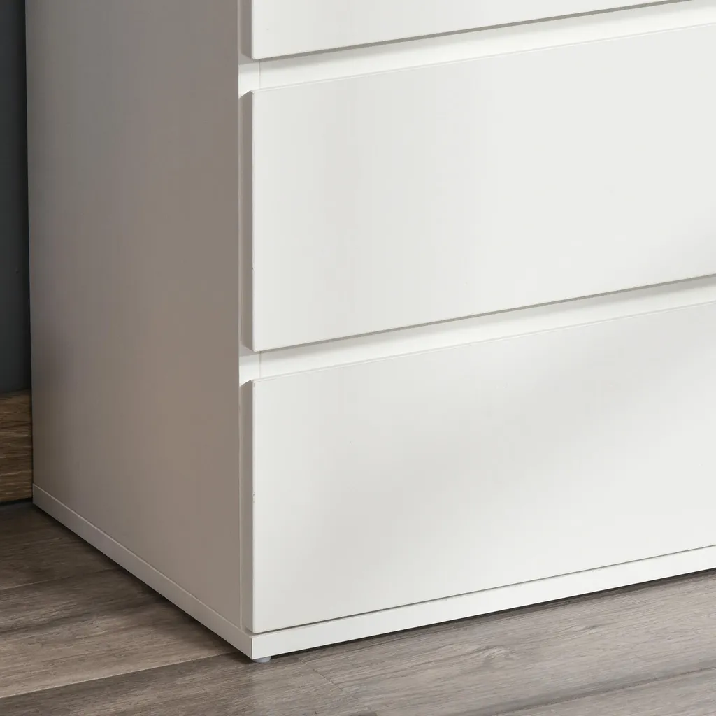 Commode de rangement blanche anti-chute pour sécuriser votre bureau