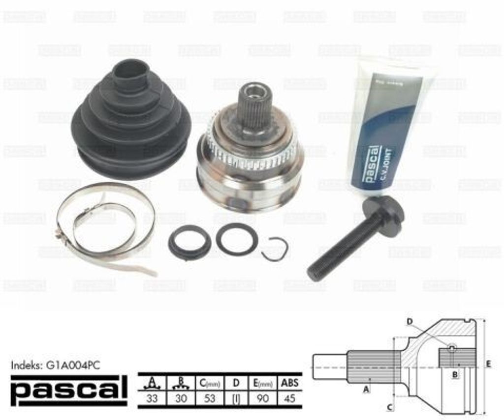 Gelenk, Antriebswelle PASCAL G1A004PC