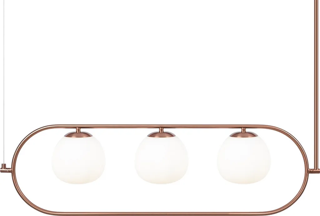 Suspension cuivre Erich Maytoni - Solution éclairage doux 3 boules