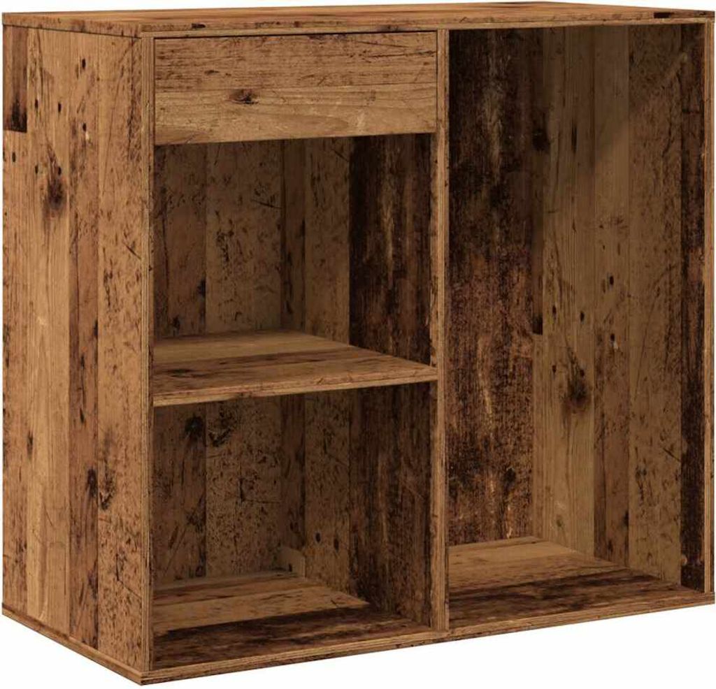 vidaXL Kosmetikschrank Altholz-Optik 80x40x75 cm Holzwerkstoff