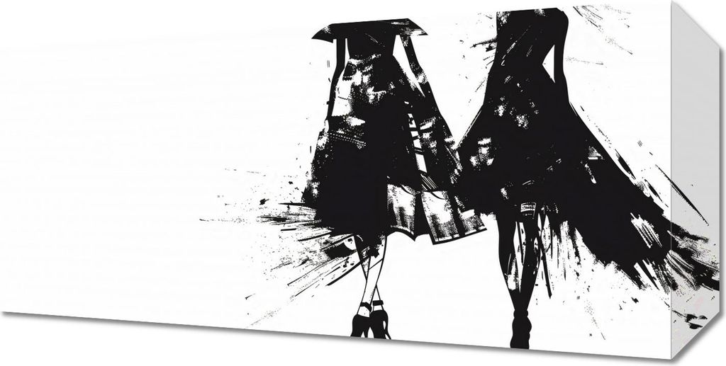 Bild 40x20cm Tinten Skizze