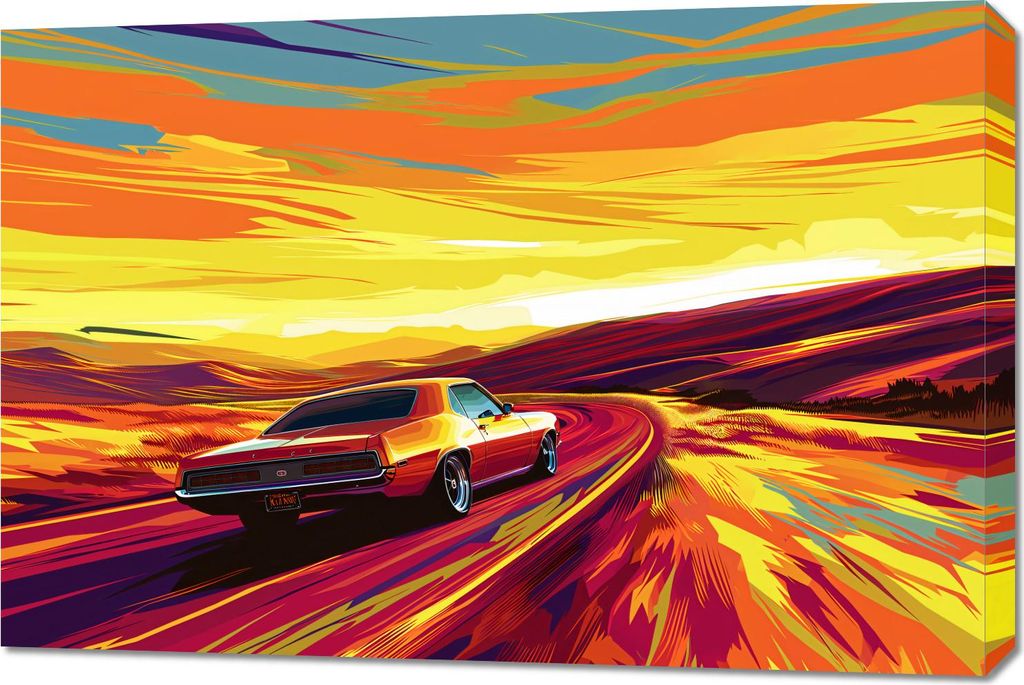 Bild 90x60cm Fahr Voran