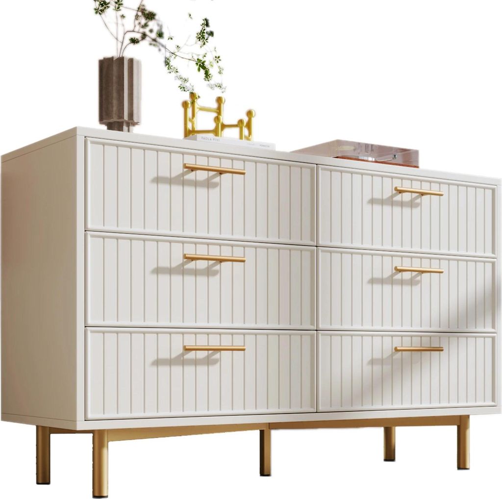 Aufbewahrungsschrank - Schubladenschrank mit 3 Ebenen - Sechs herausnehmbare Schubladen - Große Kapazität - Modern minimalistisch - Spanplatte - ...