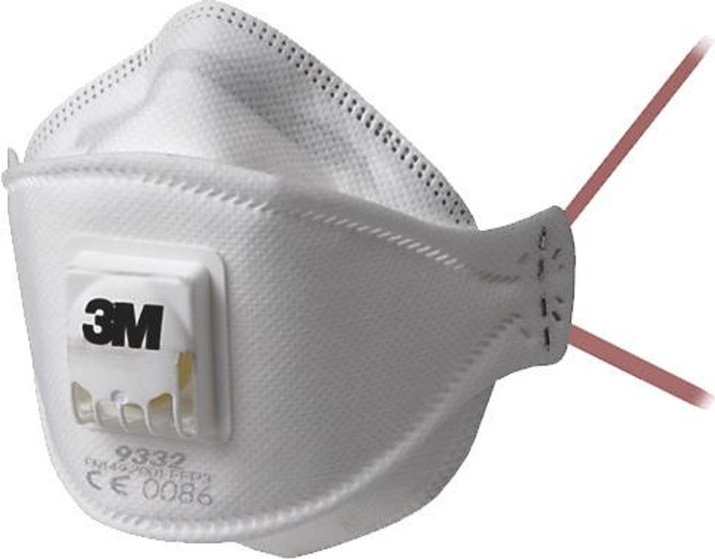 Atemschutzmaske 9332+ FFP3/V NRD m.Ausat FFP3 / V NRD Produktbild 