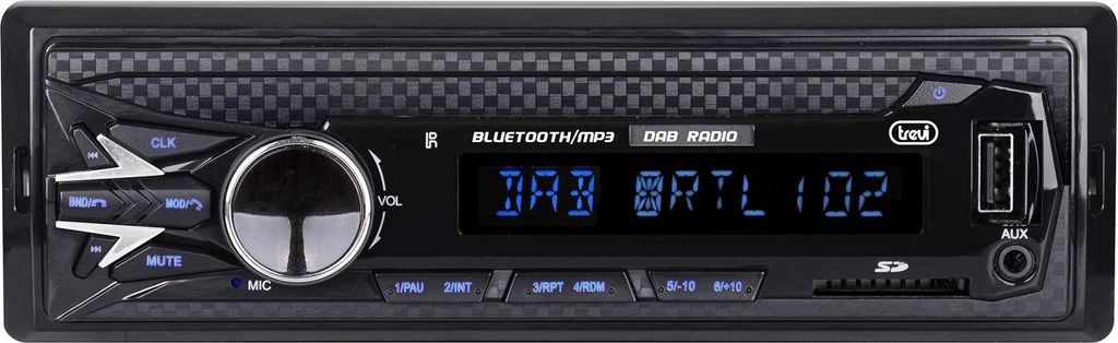 Trevi SCD 5751 DAB, Schwarz, 1 DIN, 160 W, 4.0 Kanäle, 40 Produktbild 