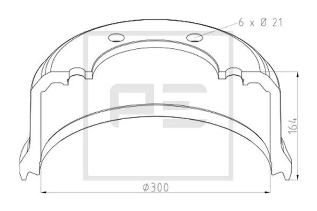 2x Tambour de frein PETERS ENNEPETAL 046.833-00A 300mm Qualité OE