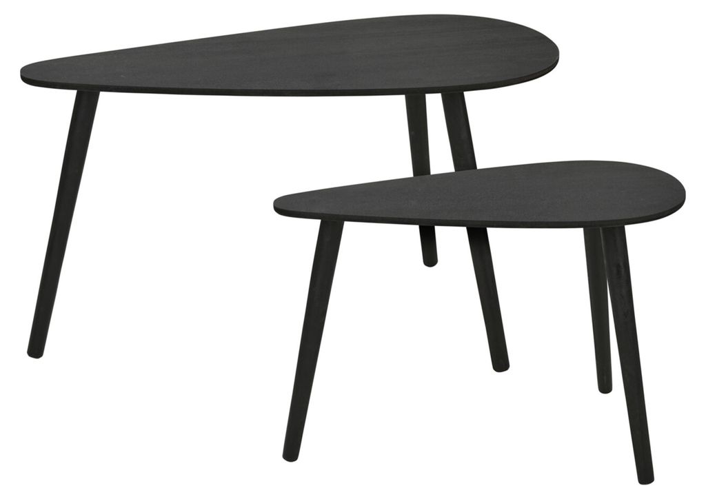 H&S Decoration | Beistelltisch Set - 2 Stück - Schwarz - Produktbild 
