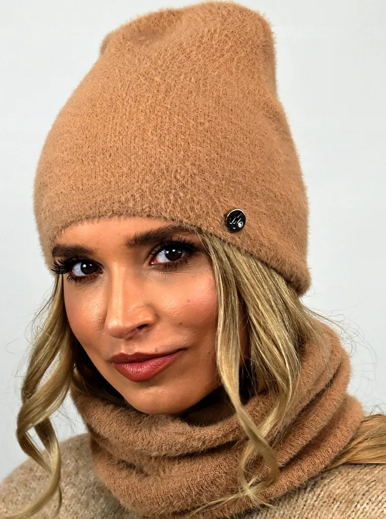 Set Sciarpa e Cappello Alpaca Caramello AL1 | Accessori Inverno 2026 - 6