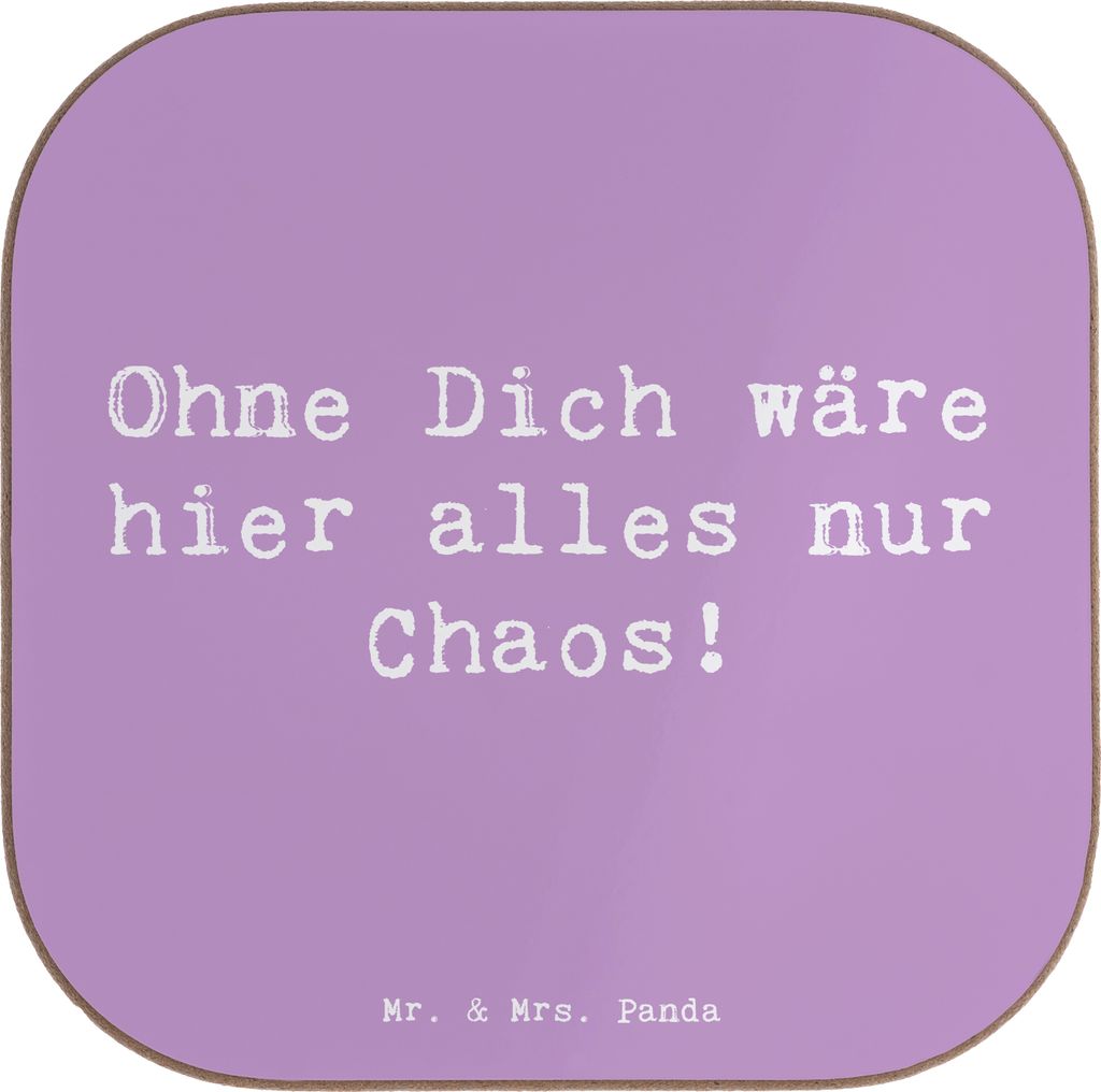 Mr. & Mrs. Panda Tassenuntersetzer Spruch Reinigungskraft Produktbild 