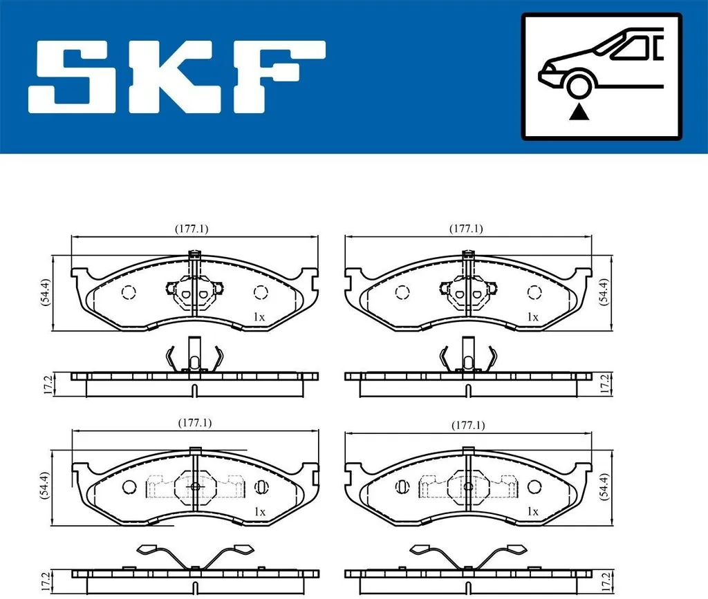 Plaquettes de frein SKF VKBP 80741 : Performance et silence pour KIA