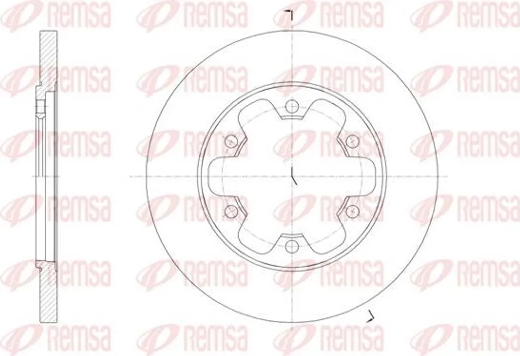 Disque de frein REMSA 61569.00 pour Transit - Réf OE 1815600 Fiable