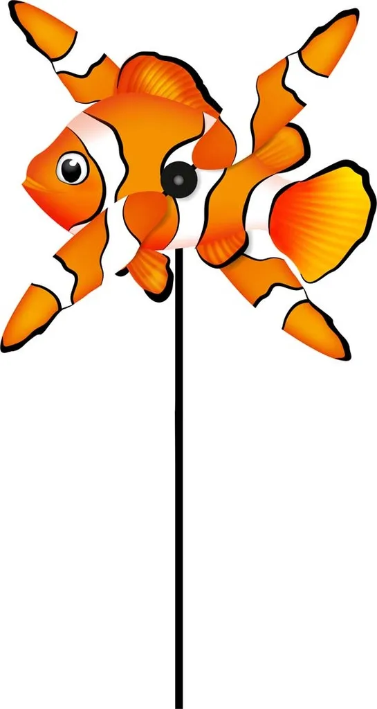Carillon Vent Clownfish HQ - Spinner à Pales Résistant pour Extérieur
