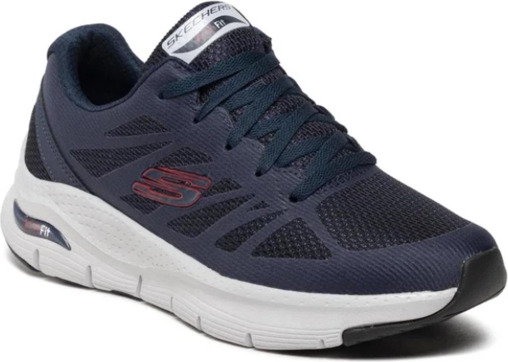 Skechers Herren Sneaker Arch Fit, Marineblau, EU 42, Komfortschuh