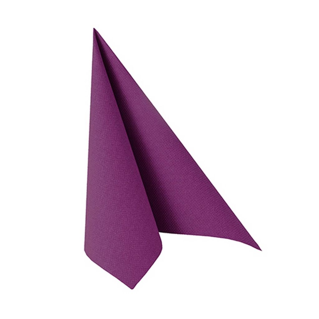 Servietten 25x25cm 'Royal Collection' (20St) uni, Farbe:lila