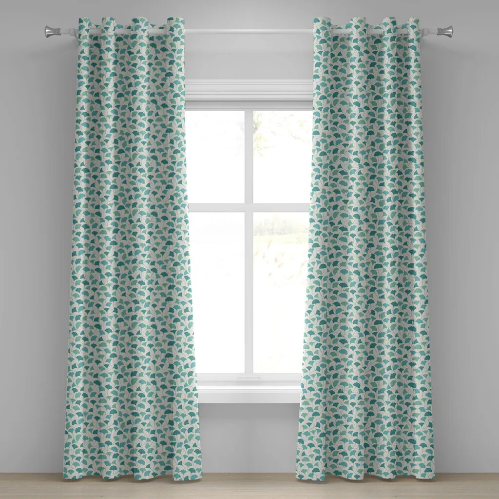 ABAKUHAUS Tenda Ginkgo 280x245 cm | Tende Decorative Verde Acqua