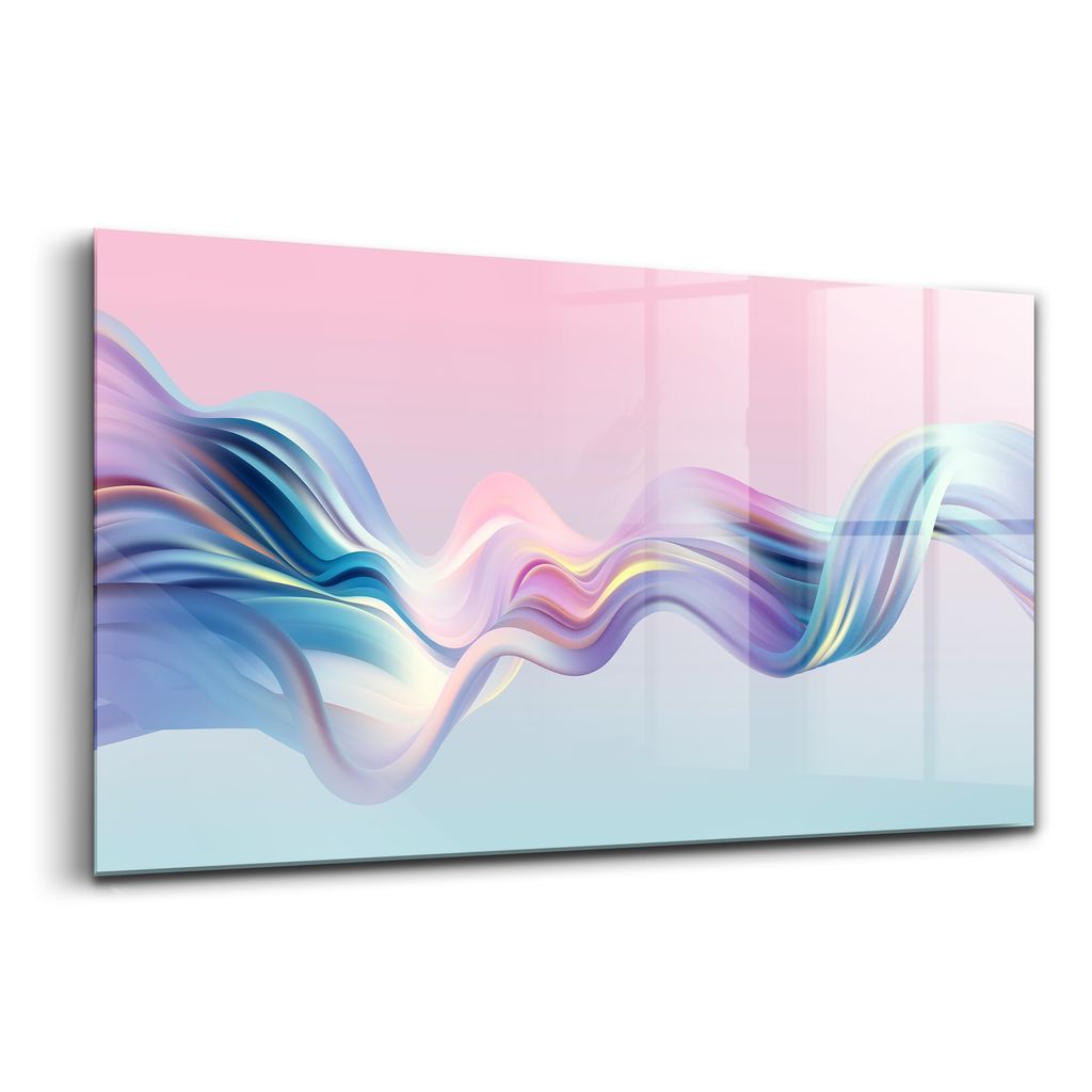 Glasmalerei - dekorative Malerei - moderne Malerei - 100x50 - Element des flüssigen Flusses