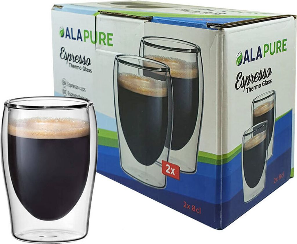 Alapure Doppelwandige Espresso-Thermogläser ALA-GLS11