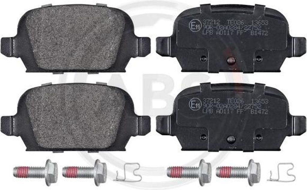 A.B.S. 37212 Bremsbelagsatz, Scheibenbremse OE 1605085 kompatibel mit Corsa C, Tigra