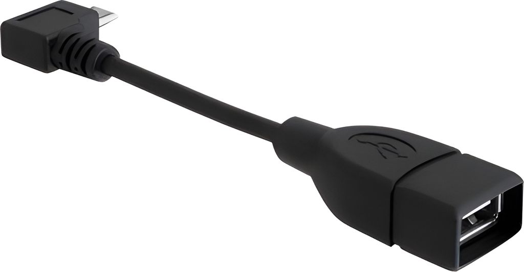 DeLOCK 11 cm USB Datentransferkabel für Festplatte, Mobiltelefon, Tablet-PC, Flash-Laufwerk - Zweiter Anschluss: 1 x Micro USB 2.0 Type B - Male