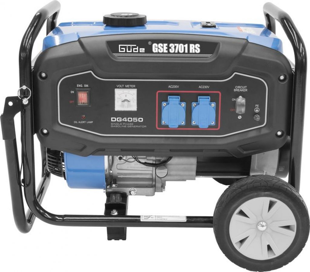 GÜDE Stromerzeuger Benzin Stromgenerator Synchron Notstromaggregat GSE 3701 RS