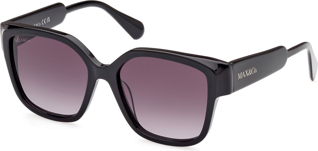 Max &Co MO0075 01B shiny black 55/17/140 Damen Sonnenbrillen