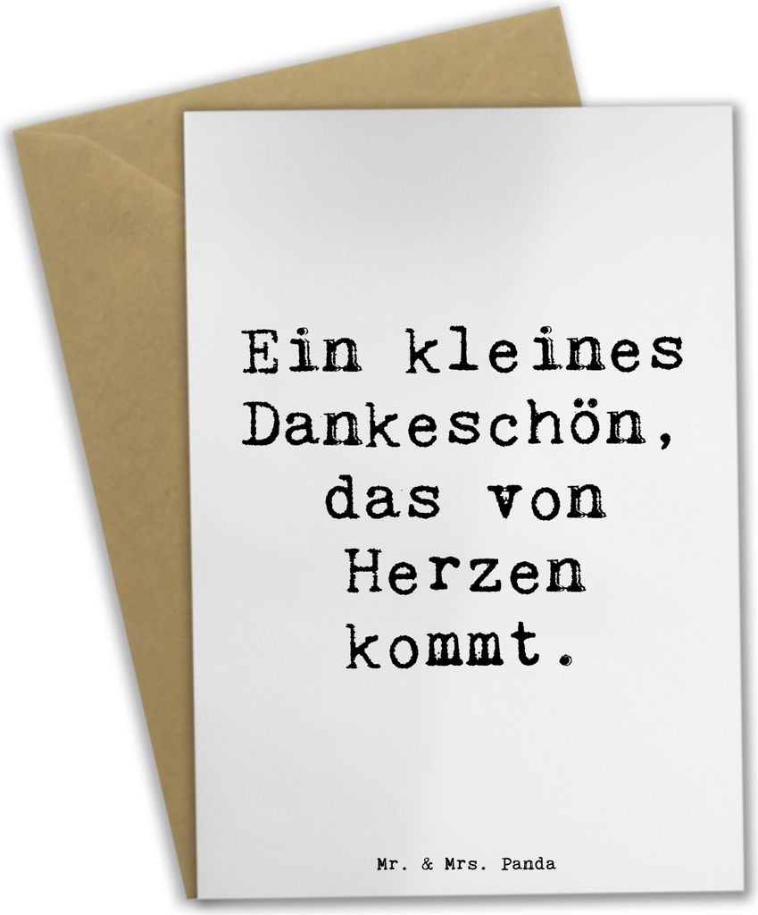 Mr. & Mrs. Panda Glückwunschkarte Spruch Gastgeschenke Dankeschön - Weiß - Geschenk, Geschenke, persönlicher Dank, Familie, glückwunschkarten,...