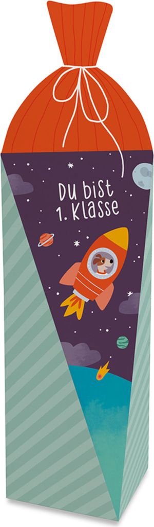 Schultüte mit Brauseherzen 75g Schulanfang Du bist 1. Klasse