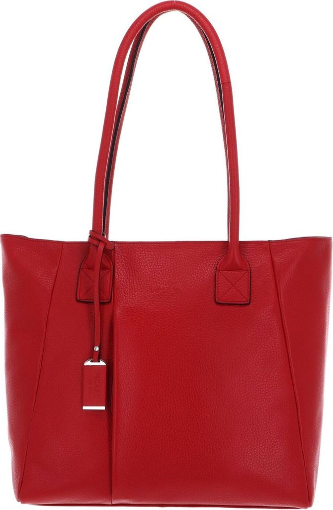 PICARD Leder Schultertasche Pure Shopper Lipstick rot
