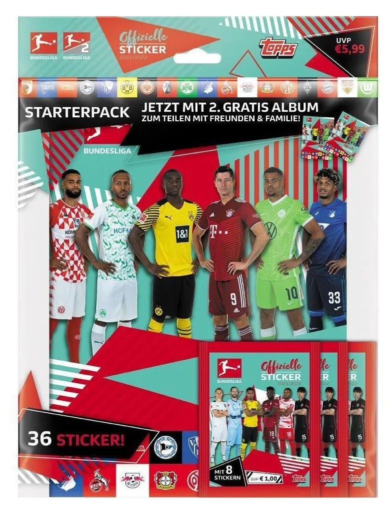 Finissez votre album BUNDESL. 2021/22 STAR STARTER avec ce pack expert