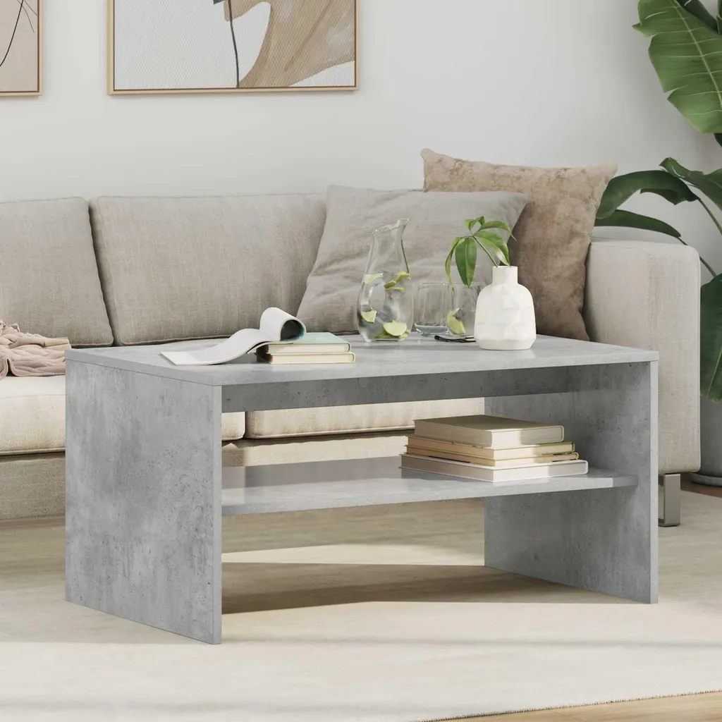 Tavolino Cemento Grigio 80x50x40 cm Maison Exclusive | Design Moderno