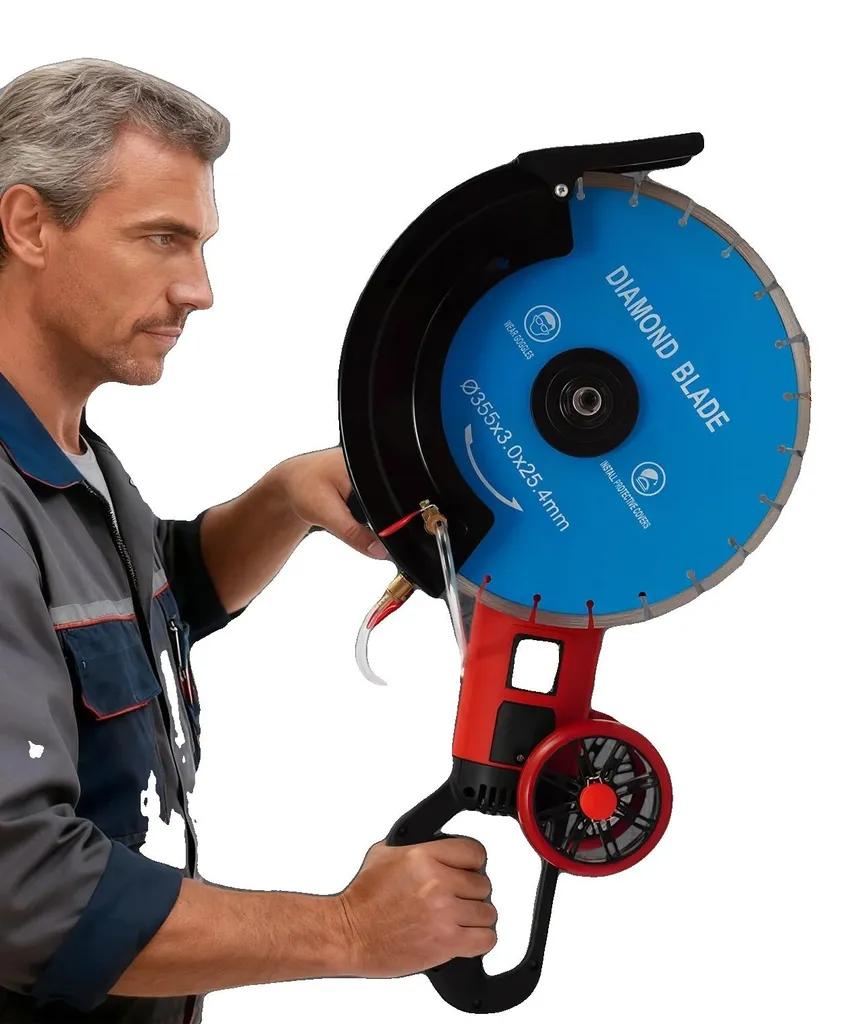 Découpeuse à béton électrique professionnelle 3800 tr/min robuste